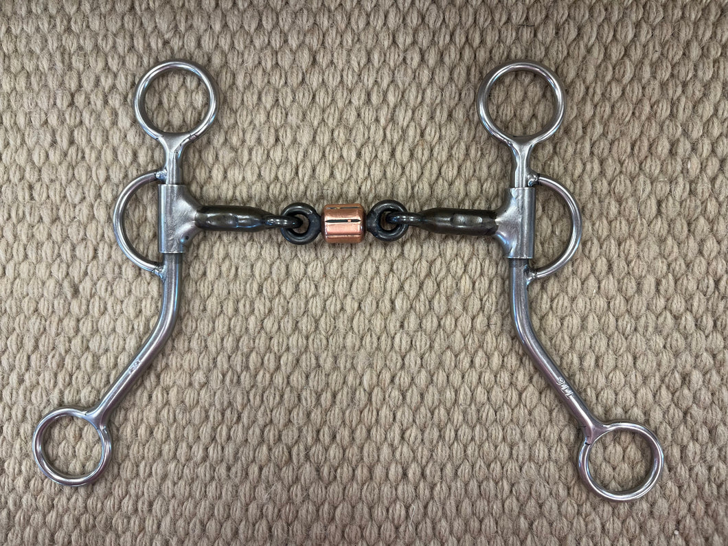 BIT - RM45 - Reinsman Smooth Snaffle w/ Copper Roller