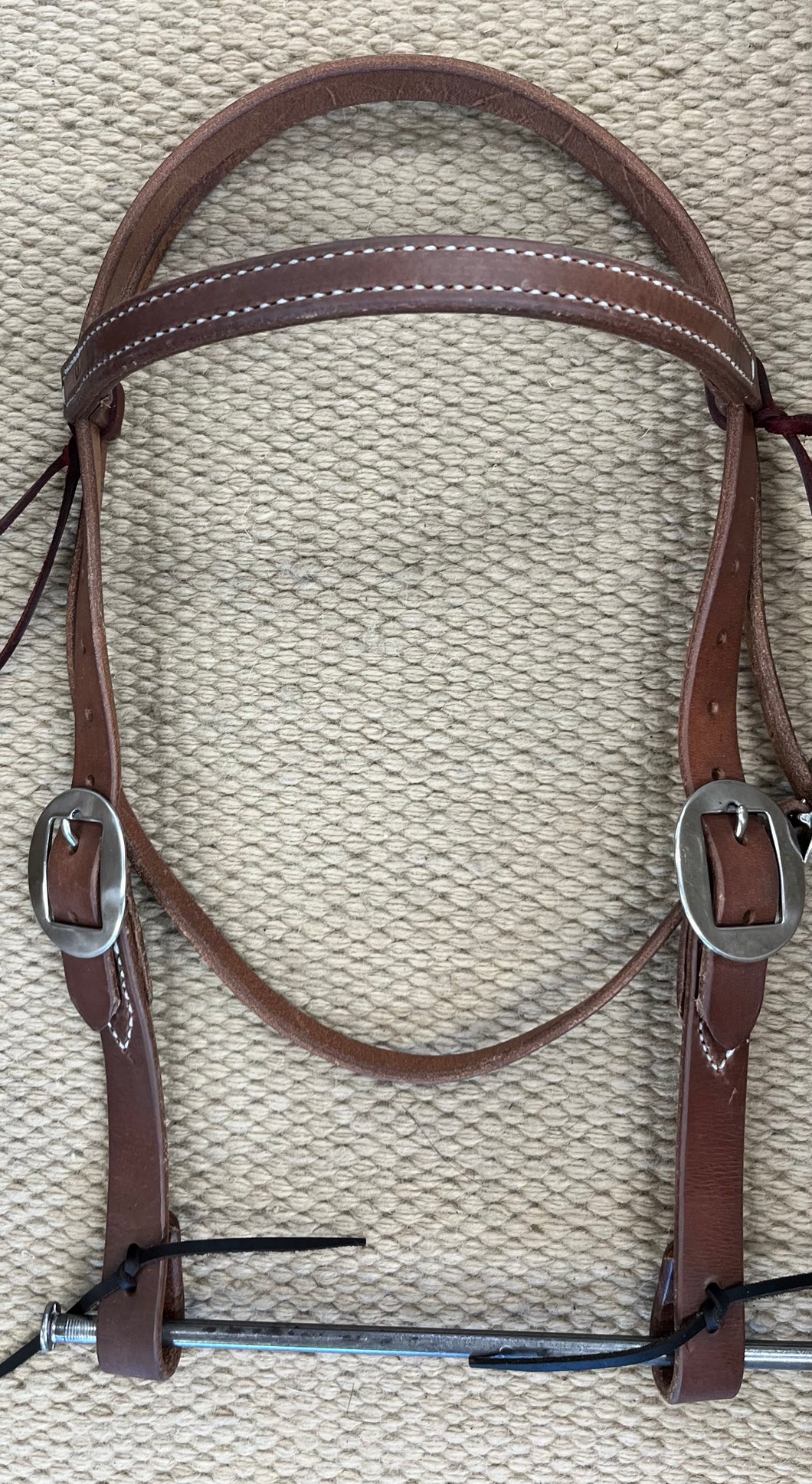 Headstall - HS224 - Oiled Harness Browband