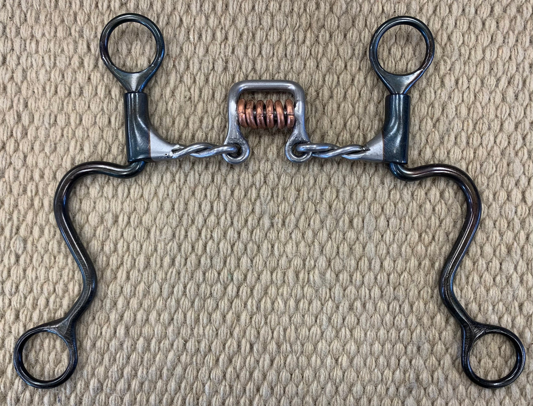 BIT - DT91 - Dutton Long Cavalry Twisted Floating Square w/ Copper Rollers