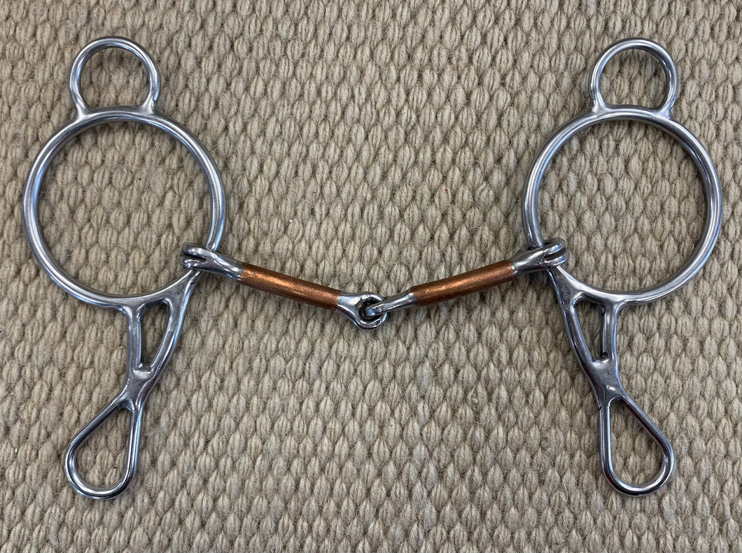 BIT - RM67 - Reinsman Wonder Bit Smooth Copper Snaffle