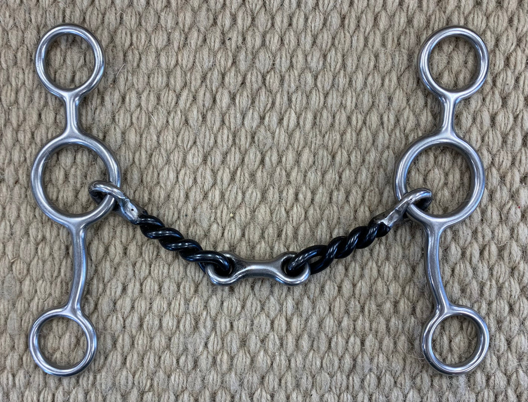 BIT - RM65 - Reinsman Junior Cow Horse Sweet Iron Twisted Snaffle