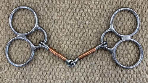 BIT - RM73 - Reinsman Gentle Guide Smooth Copper Snaffle
