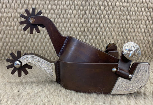 Spurs - SP22 - Tom Balding Men's Brown w/ Overlay Shank and Heelband