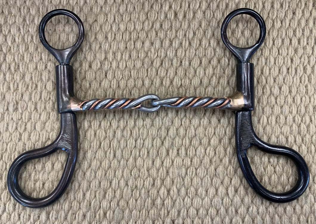 BIT - DT207 - Dutton Teardrop Twisted Copper Snaffle