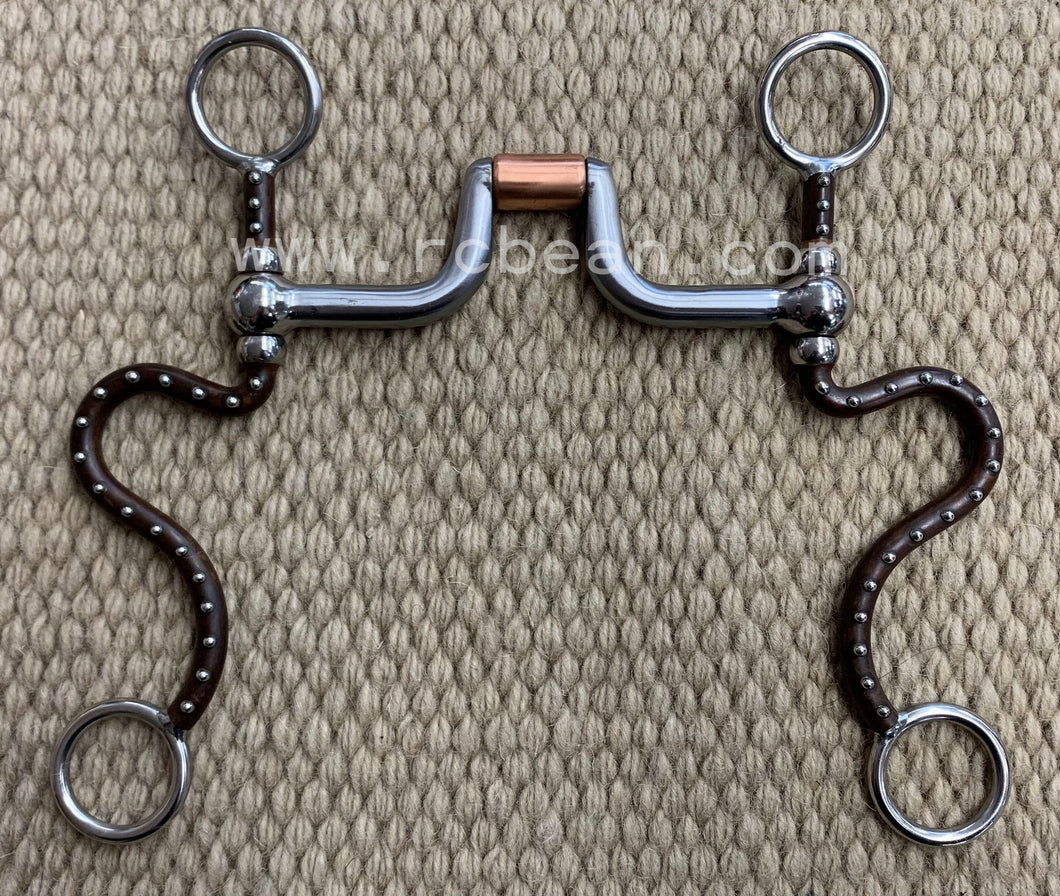 BIT - TB24 - Tom Balding Medium S Hinge Port Brown w/ Dots