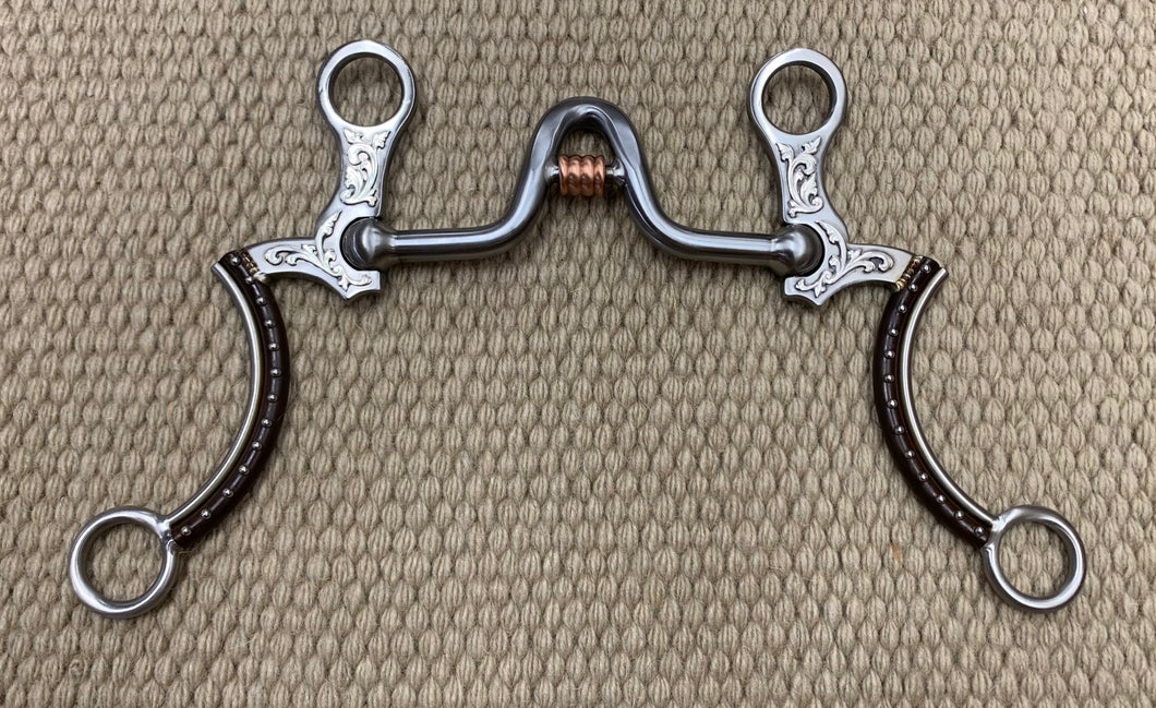 BIT - TB342 - Tom Balding Sheridan 7 Malibu w/ Roller Brown Floral with Dots