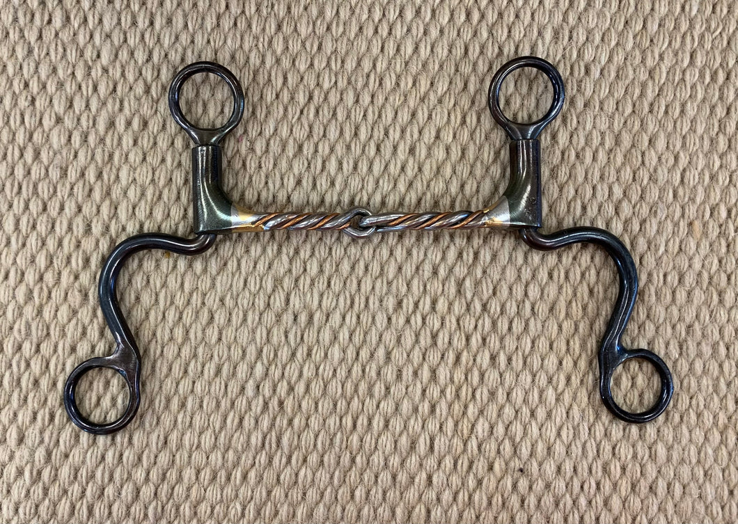 BIT - DT117 - Dutton Short Calvary Twisted Copper Snaffle