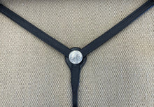 Breast Collar - BC13 - Basket Black w/ 2” Silver Overlay Concho