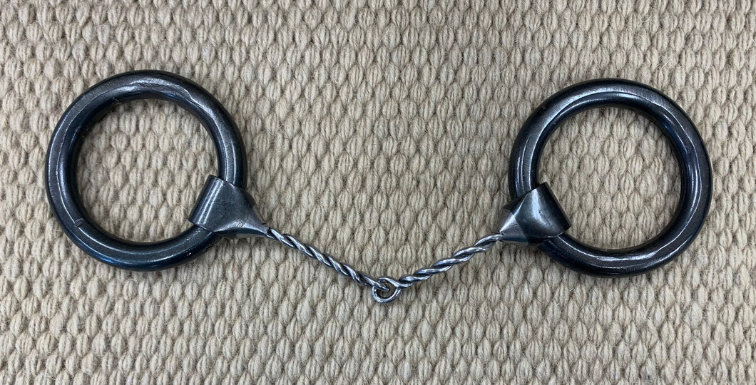 BIT - DT151 - Dutton Heavy Ring Thin Twisted Snaffle