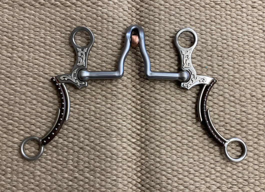 BIT - TB313 - Tom Balding Switchback Cathedral A w/ Roller Brown Floral with Dots