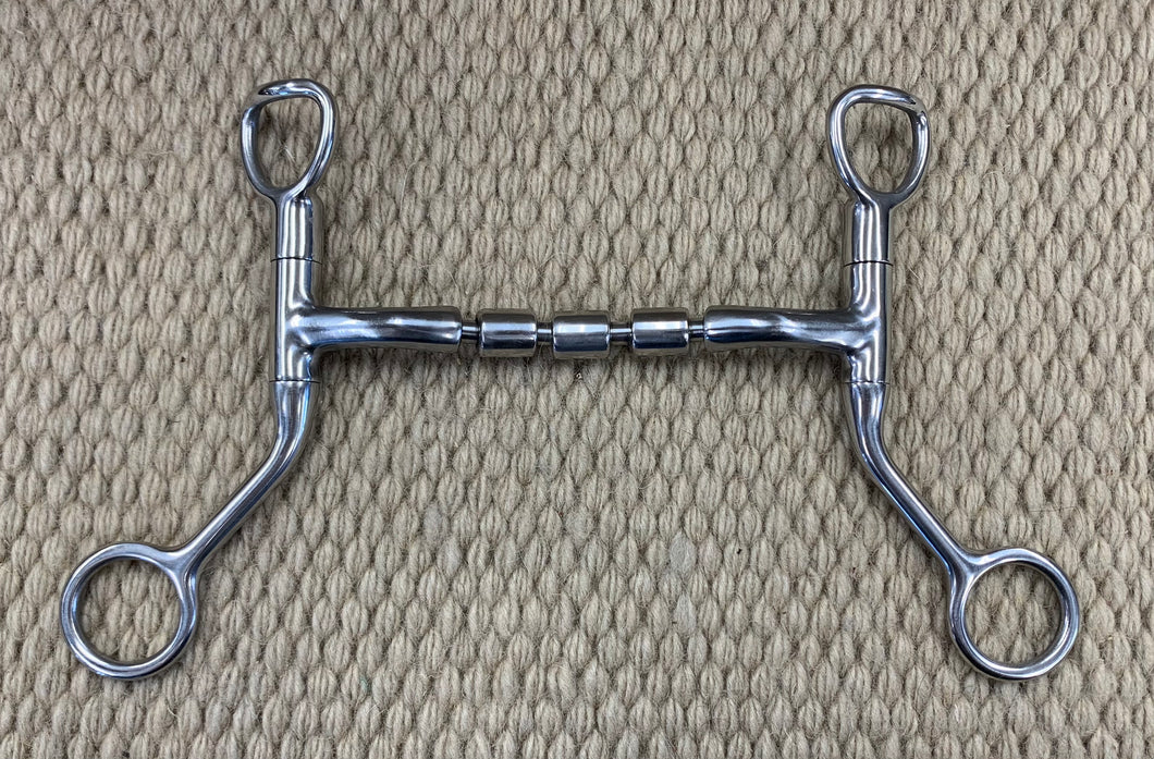 BIT - MB37 - Myler HBT Shank Sweet Iron Mullen Triple Barrel