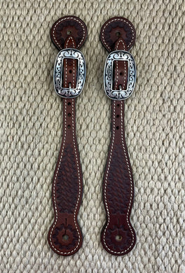 Spur Straps - SPS116 - Weaver Straight Basin Cowboy Chocolate Brown