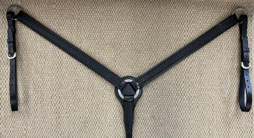 Breast Collar - BC23 - Straight Basket Black