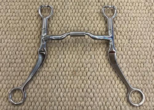 BIT - MB98 - Myler Flat Shank Low Port Comfort Snaffle 4 3/4”