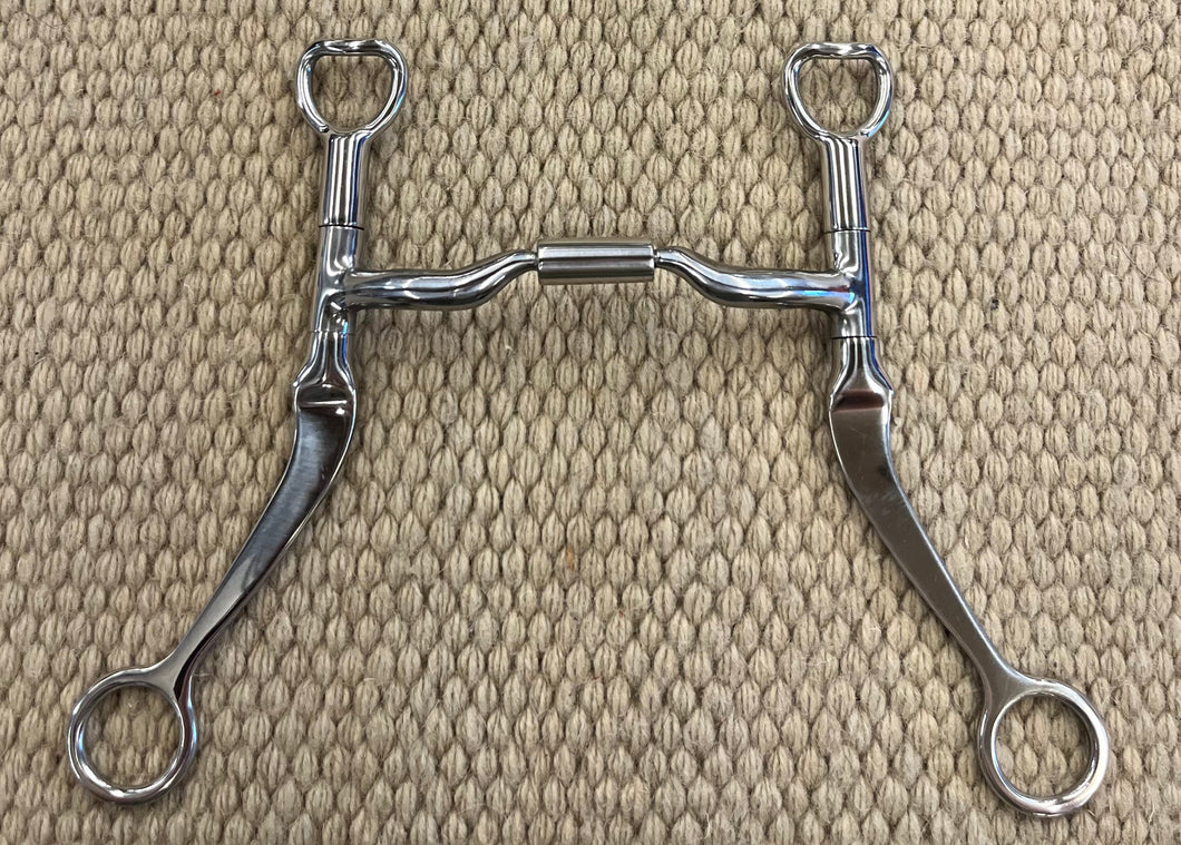 BIT - MB98 - Myler Flat Shank Low Port Comfort Snaffle 4 3/4”