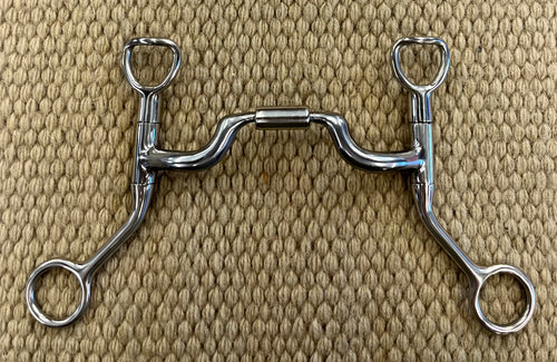 BIT - MB89 - Myler HBT Shank Medium Wide Port Comfort Snaffle 5”