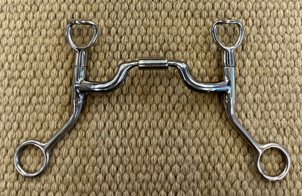 BIT - MB89 - Myler HBT Shank Medium Wide Port Comfort Snaffle 5”