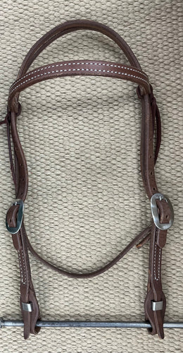 Headstall - HS262 - Regular Oiled Browband w/ Quick Change