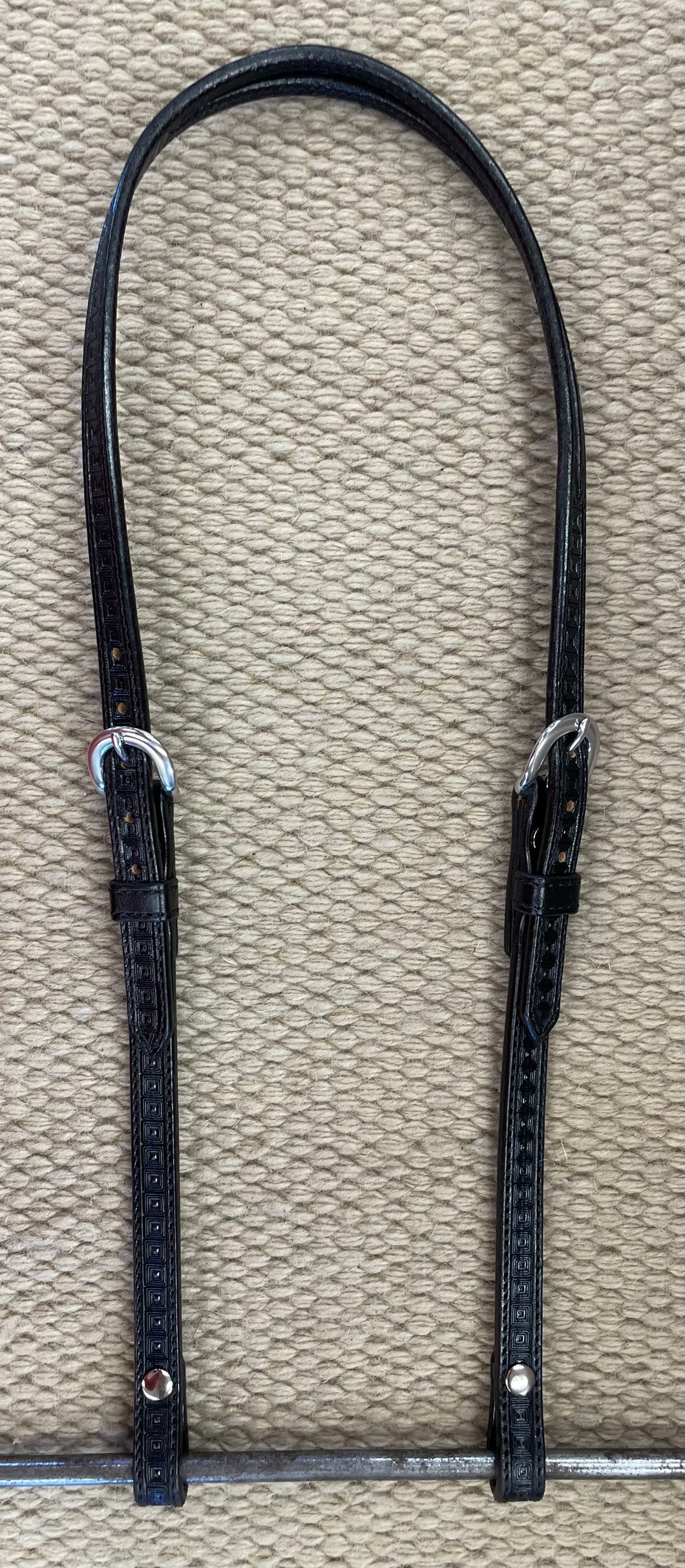 Headstall - HS270 - Geometric Black Split Ear