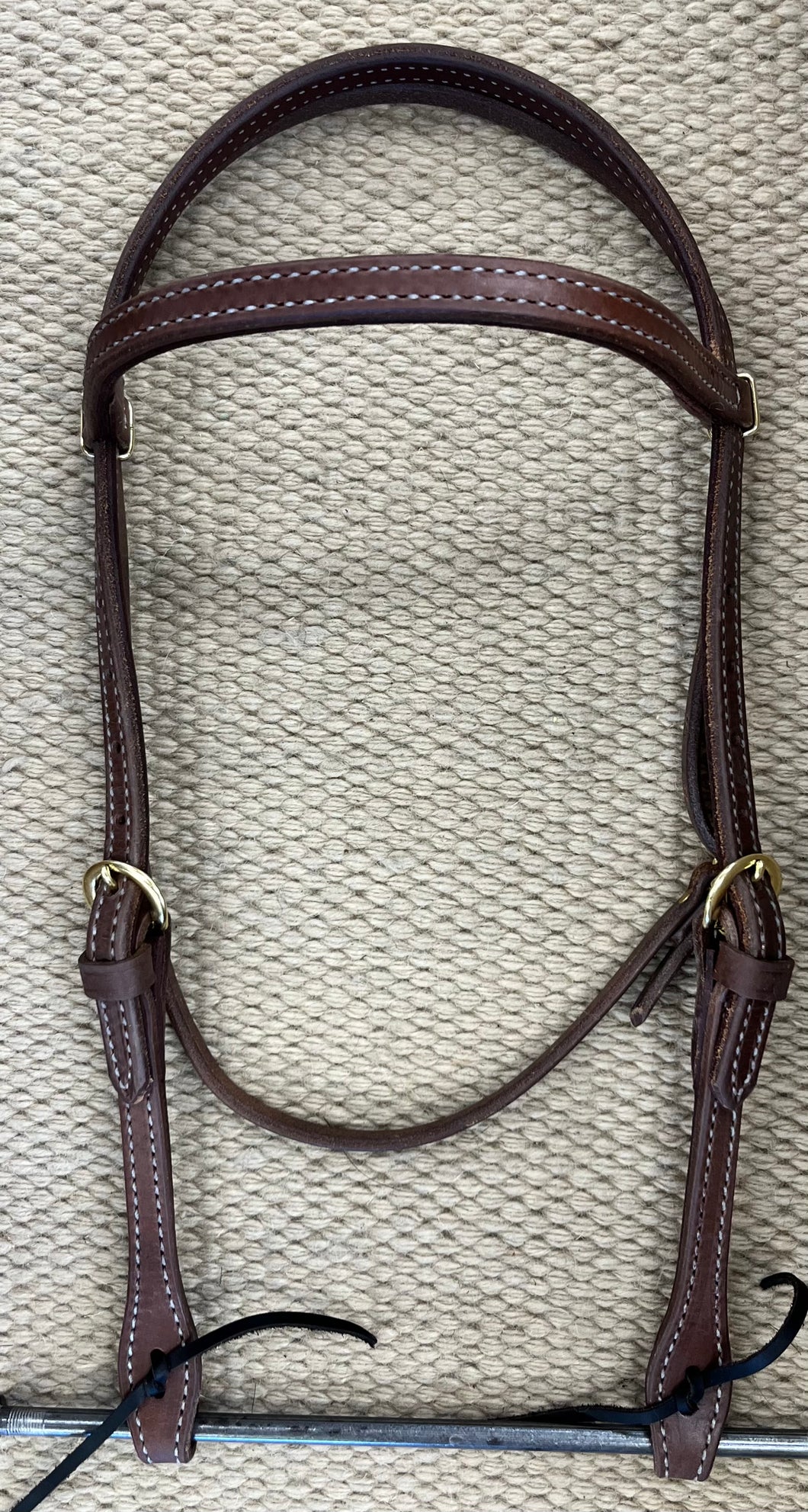 Headstall - HS229 - Double N Stitched Oiled