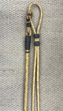 Romal Reins - RR68 - 12 Plait Natural Rawhide w/ Dark Brown Knots 104"
