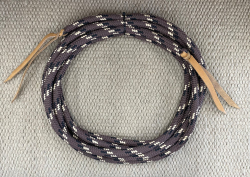 Split Reins - SR44 - Loping Split Rein 17' w/ Light Brown Tie Ends