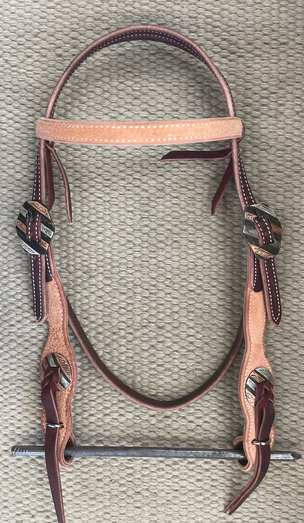 Headstall - HS310 - Pro Choice Quick Change Roughout Tassel Browband