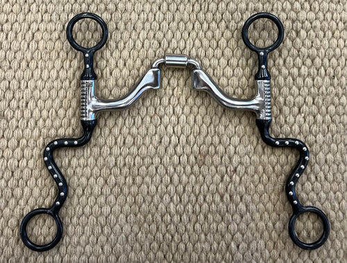 BIT - MB120 - Myler Seven Shank Correctional Ported Barrel Black 5”