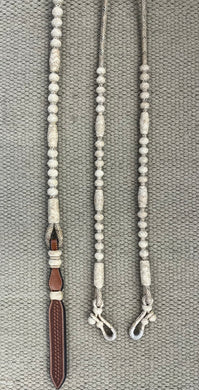 Romal Reins - RR13 - Sierra Way 12 Plait Oklahoma Style Natural 98