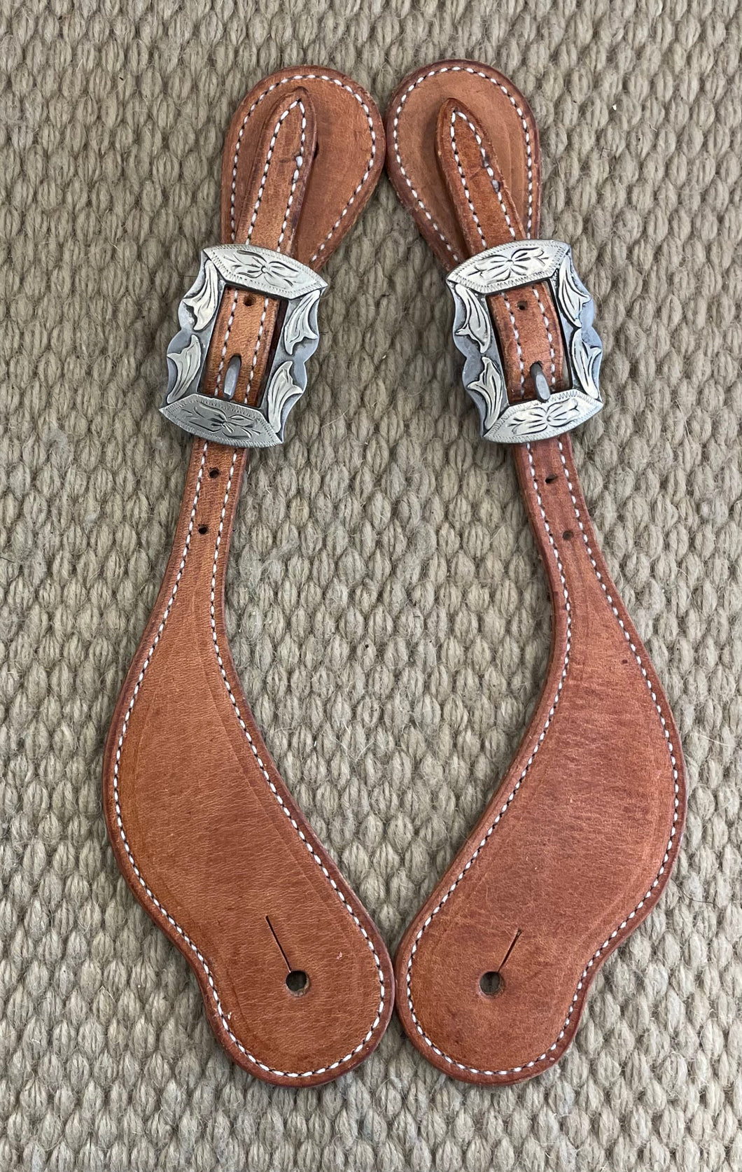 Spur Straps - SPS94 - Martin Cowboy Natural Harness w/ Prescott Buckle