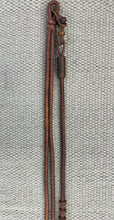 Romal Reins - RR23 - TRB 30 Plait George Moore Caramel w/ Black Accents 102"