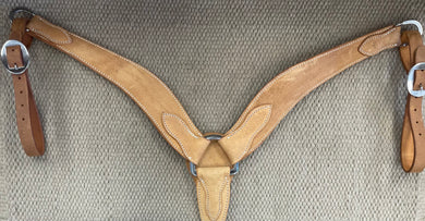Breast Collar - BC41 - Rough Out Gold Skirting