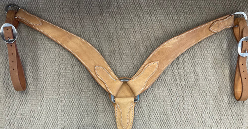 Breast Collar - BC41 - Rough Out Gold Skirting