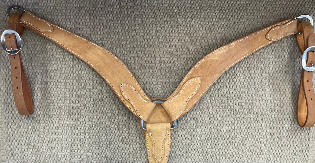 Breast Collar - BC41 - Rough Out Gold Skirting