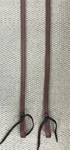 Closed Reins - CR38 - 5/8” x 8’ Single Harness Lined & Stitched