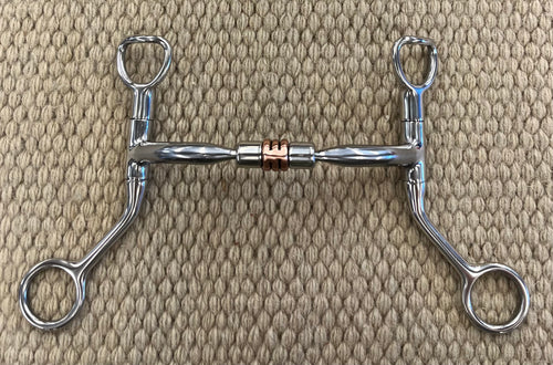 BIT - MB97 - Myler HBT Shank Comfort Snaffle w/ Roller 5”