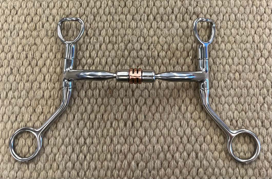 BIT - MB97 - Myler HBT Shank Comfort Snaffle w/ Roller 5”