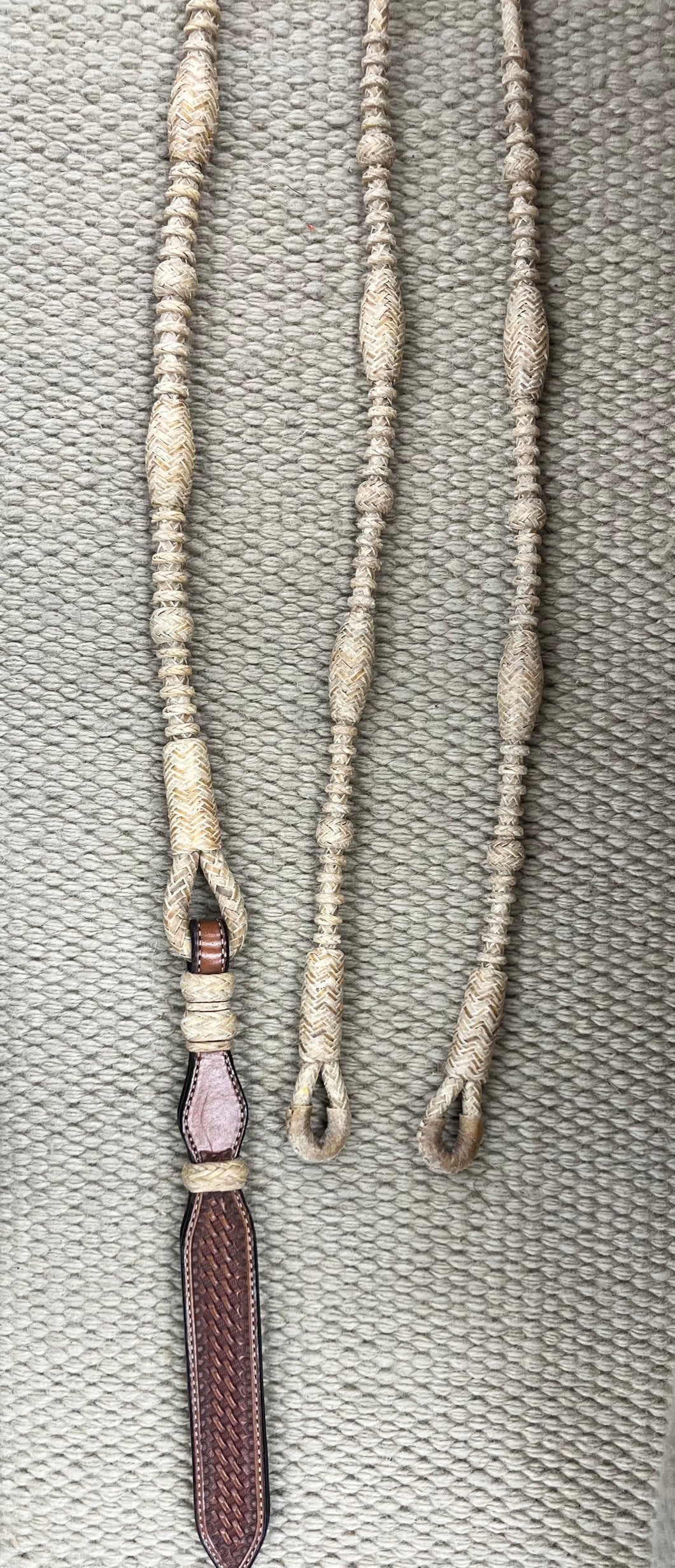 Romal Reins - RR73 - 12 Plait California Style Natural