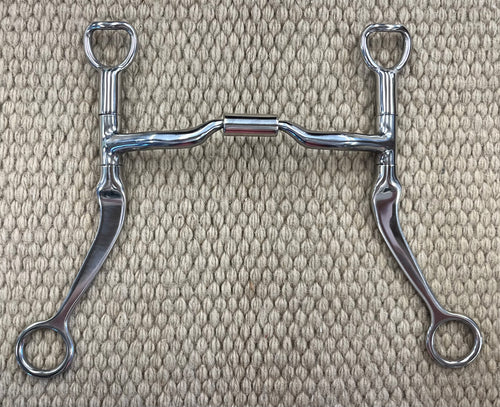 BIT - MB127 - Myler Flat Shank Low Port Comfort Snaffle 5 1/2”
