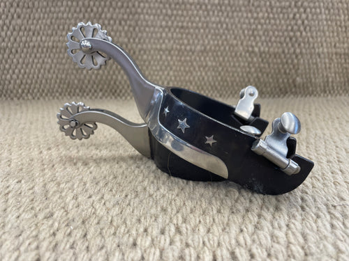 Spurs - SP151 - Cowboy Tack Jonathan Gauthier Medium Shank Large Spurs