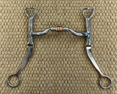 BIT - MB112 - Myler Flat Shank Low Port Comfort Snaffle 5”