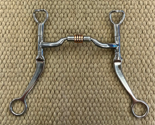 BIT - MB112 - Myler Flat Shank Low Port Comfort Snaffle 5”