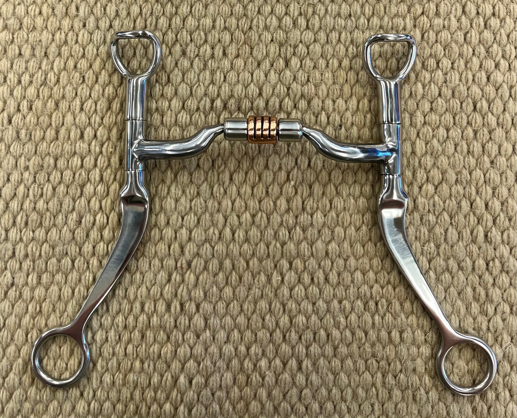 BIT - MB112 - Myler Flat Shank Low Port Comfort Snaffle 5”