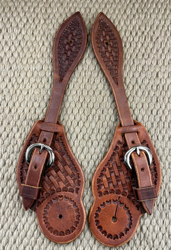 Spur Straps - SPS63 - Cross Over Basket Heavy Oiled