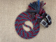 SR76-T3 Weavers 1/2" x 9 1/2 Single Rein W/Slobber Straps-100% Alpaca