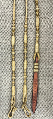 Romal Reins - RR19- 18 Plait Natural 103