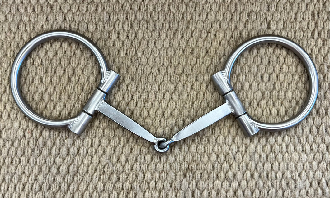 BIT - TB436 - Tom Balding D-Ring Flatbar Snaffle