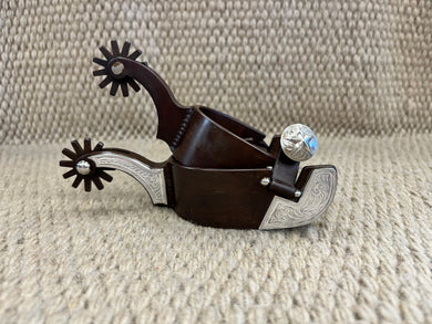 Spurs - SP153 - Tom Balding Ladies Brown w/ Engraved Shank