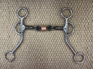 BIT - RM45 - Reinsman Smooth Snaffle w/ Copper Roller
