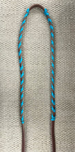 Closed Reins - CR29 - 3/4" Barrel Reins w/ Turquoise Lace